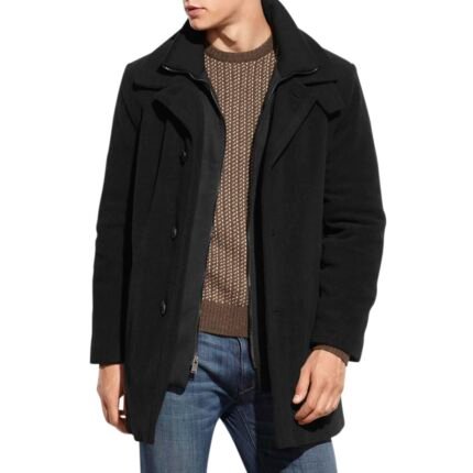 Calvin Klein Mens Wool Outerwear Coat